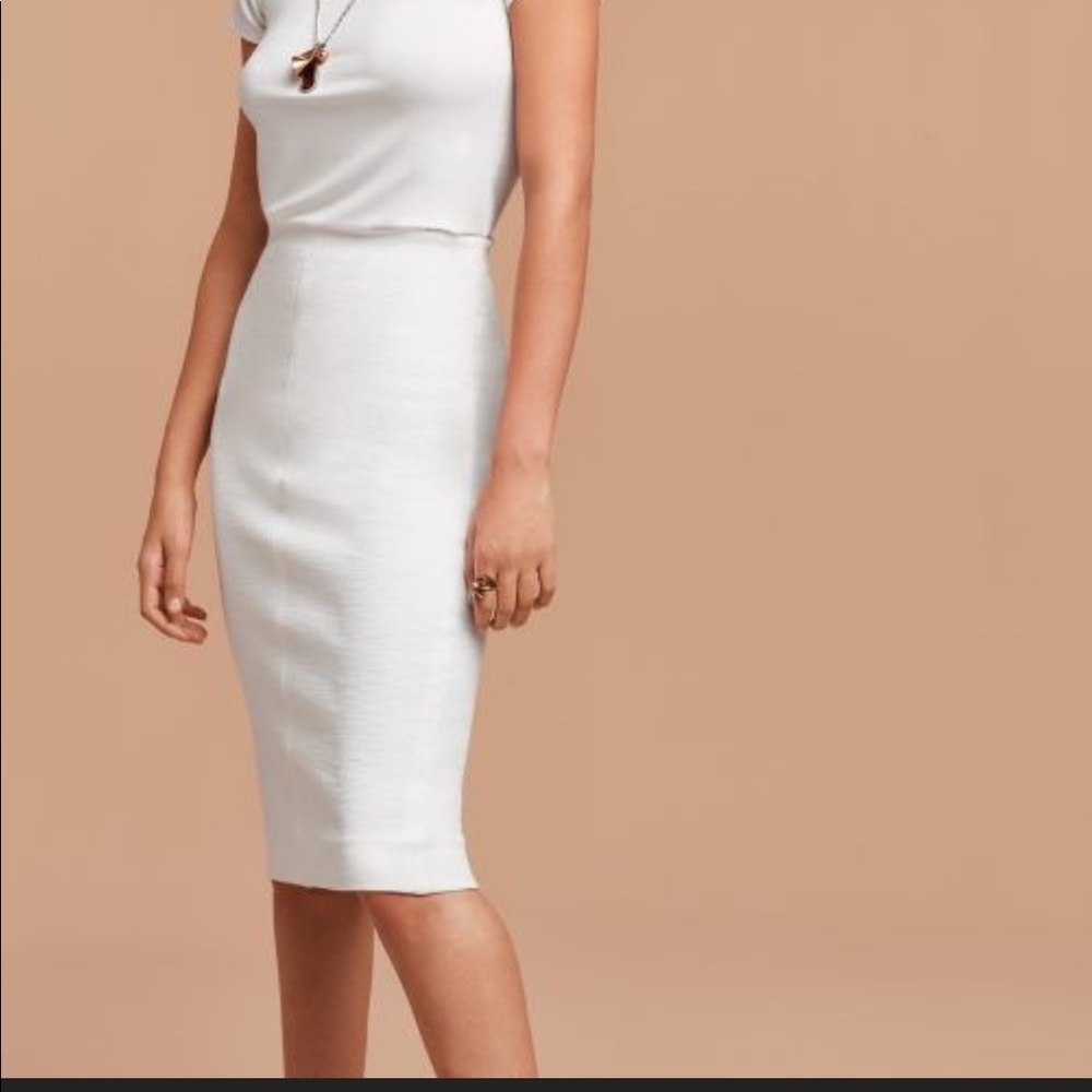 ARITZIA WHITE PENCIL SKIRT